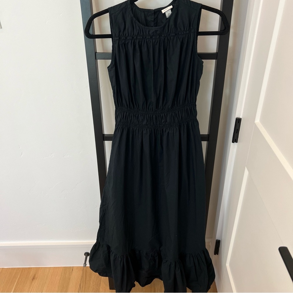 a new day Black long prairie dress pockets XS